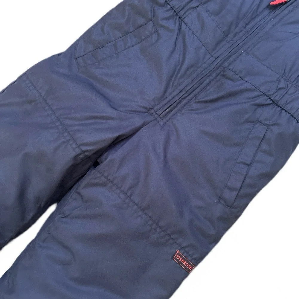 OshKosh B'Gosh‎ Kids Snow Bib Overalls Blue Ski Pants Unisex Winter Suit Size 6